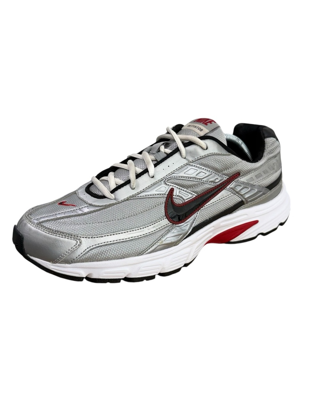 Nike Initiator Men’s Sneakers Size 12 Metallic Silver Red